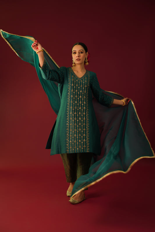 Mehroon Kurta Set