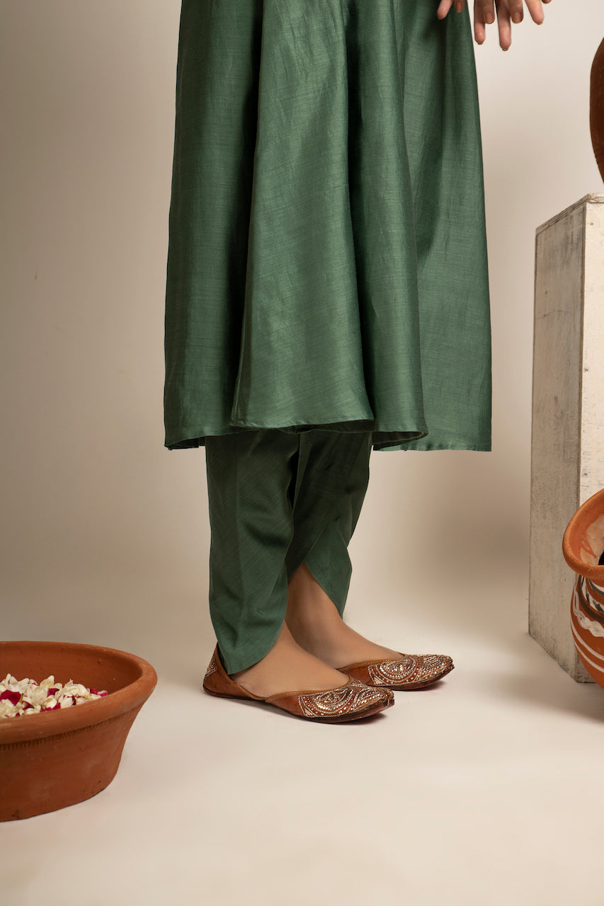 Green Zohra Chanderi Kurta Set